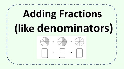 Adding Fractions with the same denominators