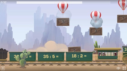 balloon pop division game