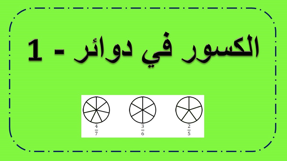 كسور في دوائر