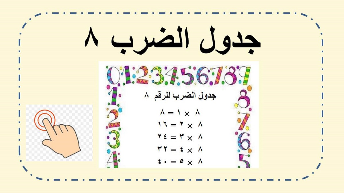  جدول ضرب ٨  