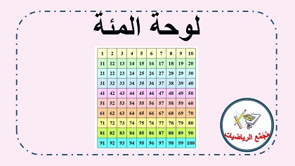 لوحة المئة pdf